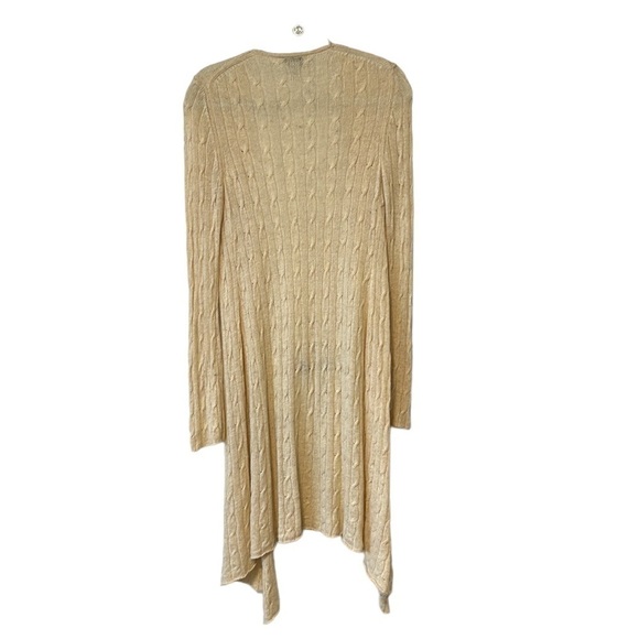 Ann Taylor Loft Long Open Front Cable Knit Cardigan - Size XS - Picture 3 of 10